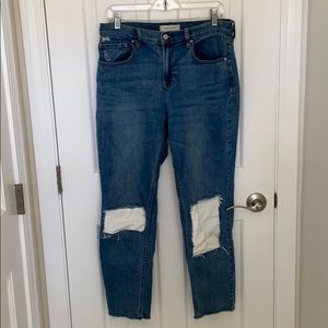 Pac Sun Mom Jeans w/ Patches